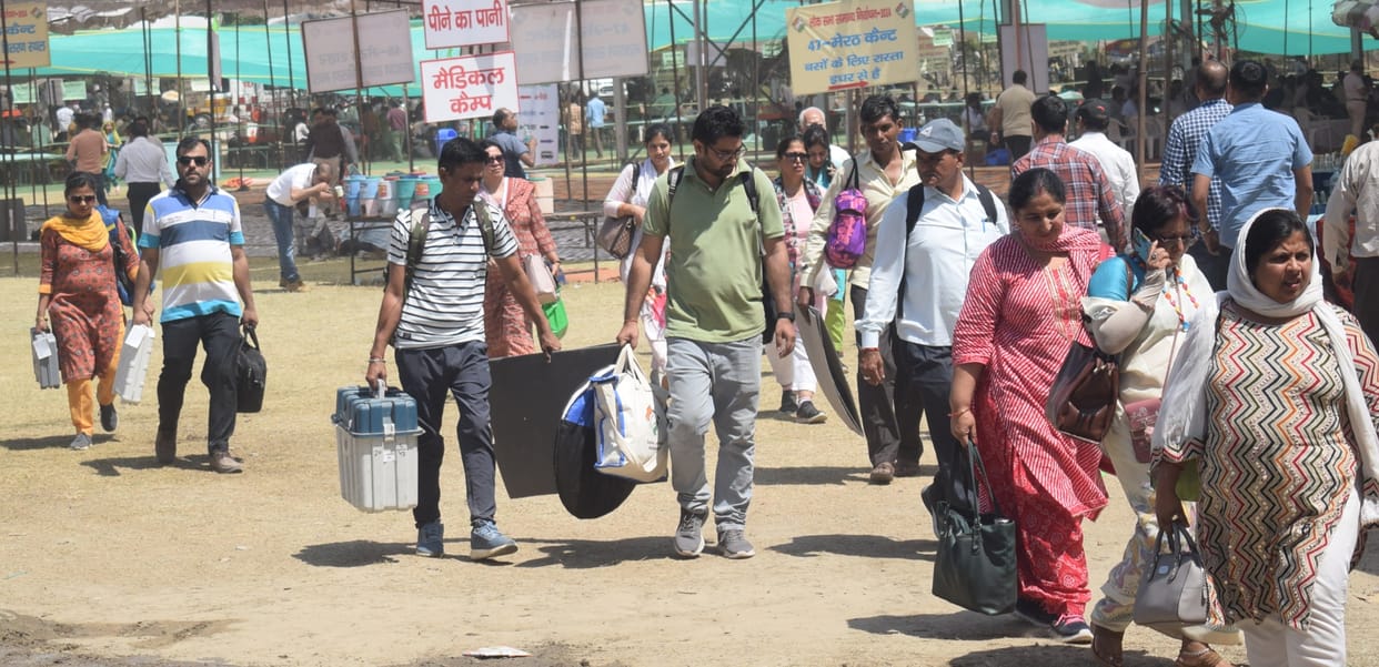 Election: Voting will held tomorrow on Meerut and Baghpat Lok Sabha seats, strict security arrangements