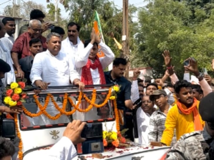 नित्यानंद राय ने बुधवार को उजियारपुर से भरा नामांकन।