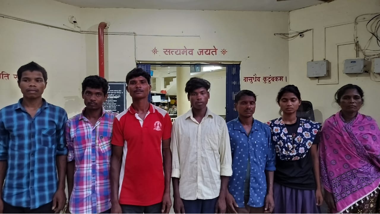 पकड़े गए नक्सली