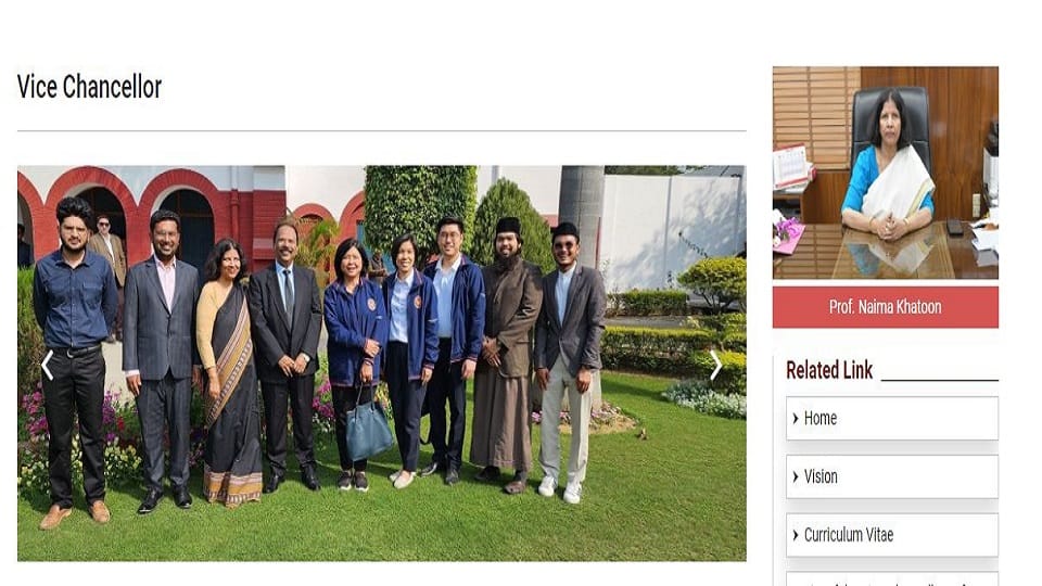 Wife Vice Chancellor and Husband Pro Vice Chancellor in AMU