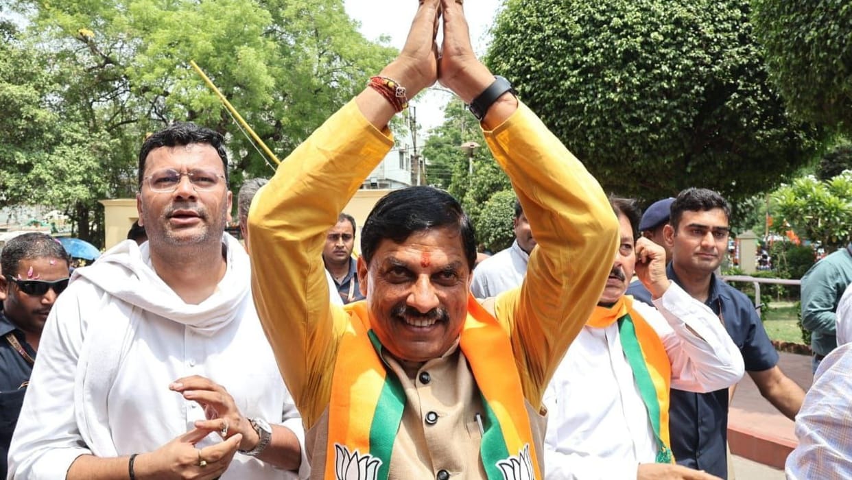 Cm mohan yadav in shankar lalwani nomination rally