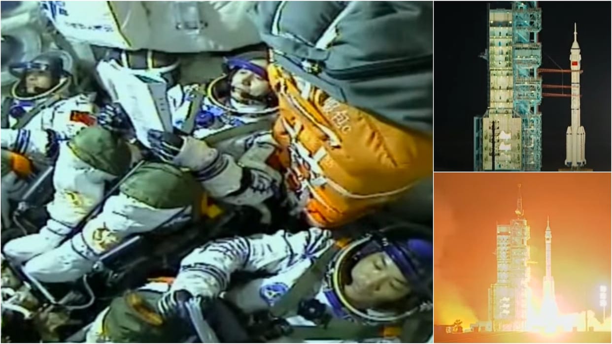 China Shenzhou-18 Launch Updates Three members sent to Tiangong space station news in Hindi