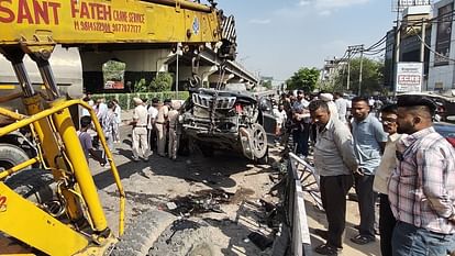 milk tanker hit many vehicles in jalandhar