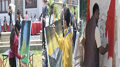 Shimla Art Festival starts in Bantony Castle, artists of the country are showing their skills.