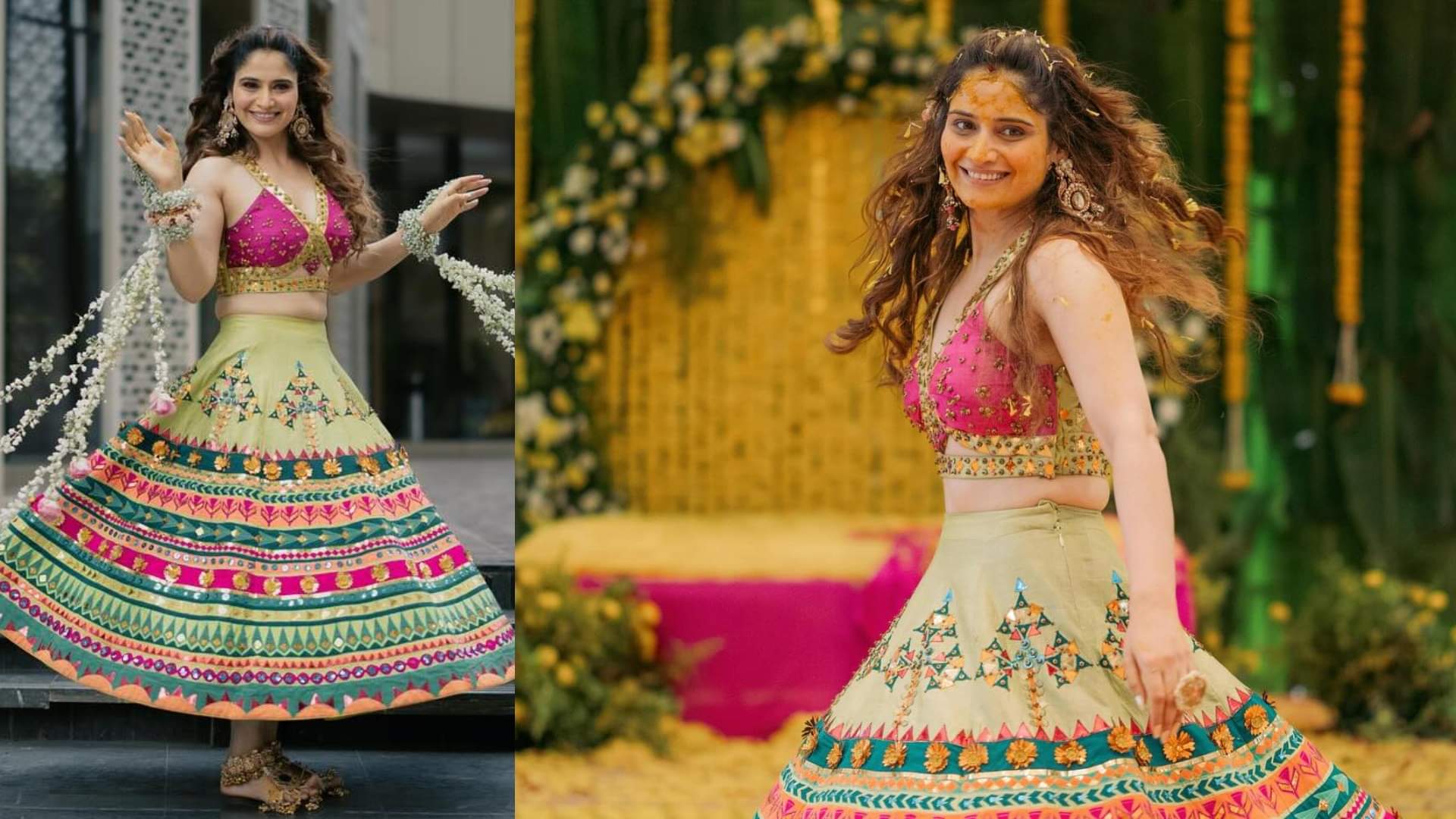 wedding season 2025 trendy outfits for haldi function images