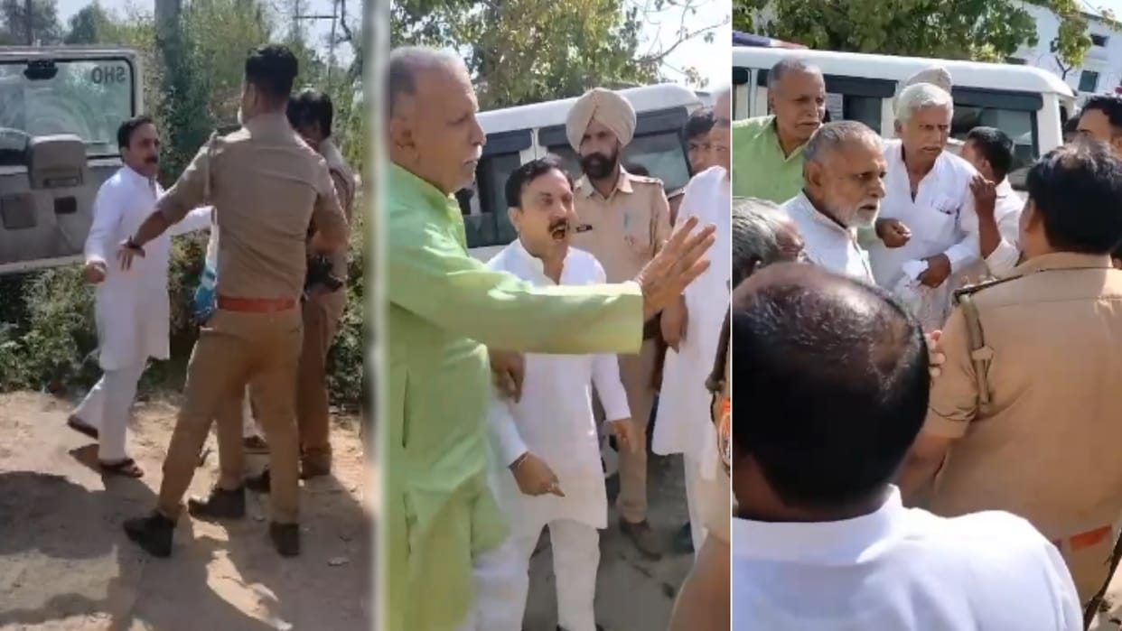 RLD workers clash with police over fake votes in Baghpat city