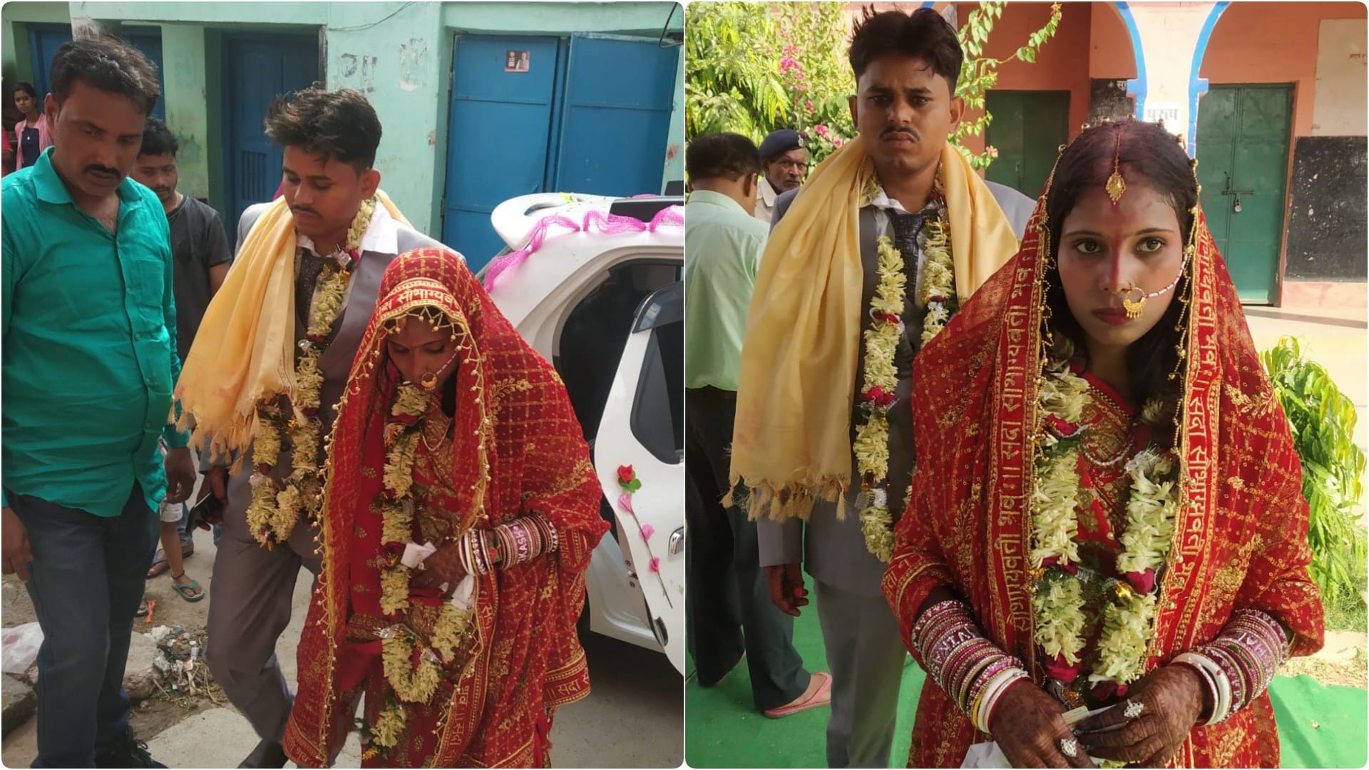 शादी के मंडप से सीधे मतदान करने पहुंची दुल्हन