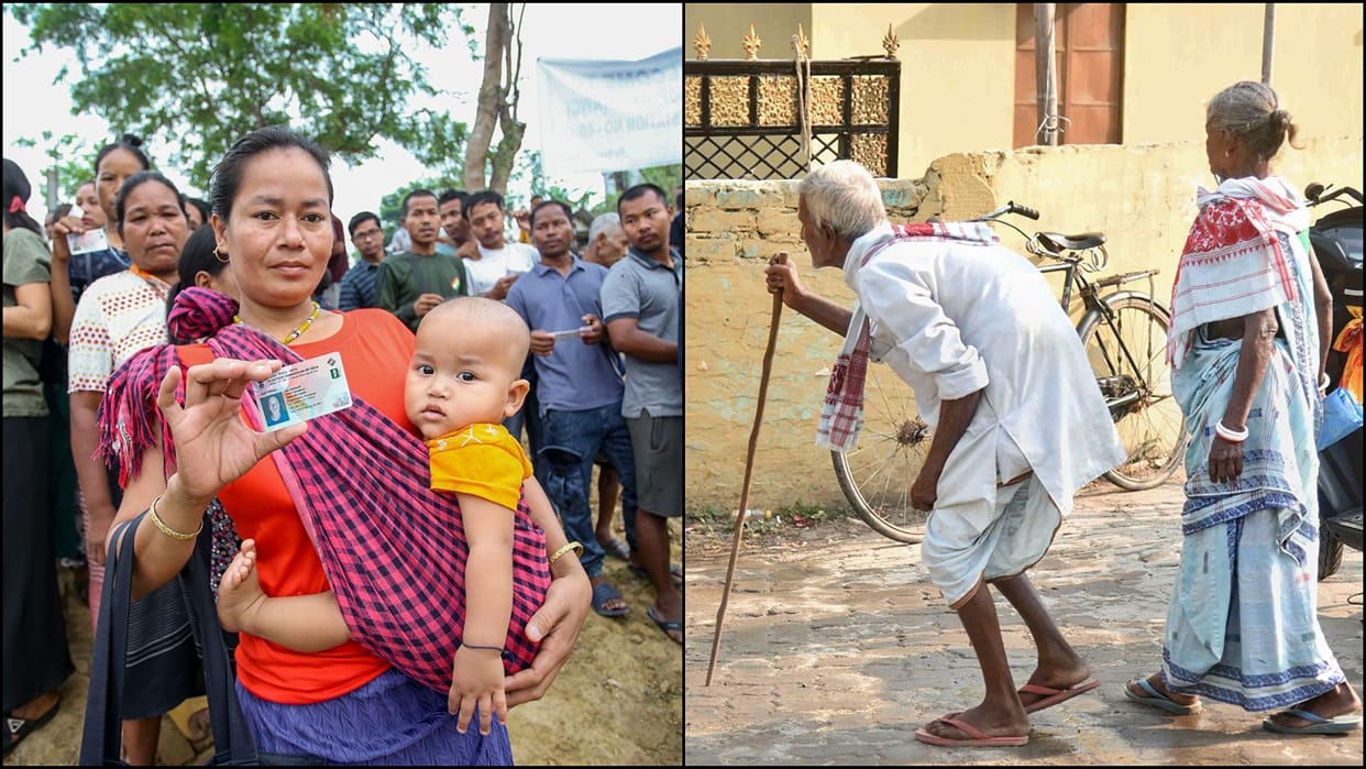 Lok Sabha Polls second phase voting voters voting centre photos news in hindi
