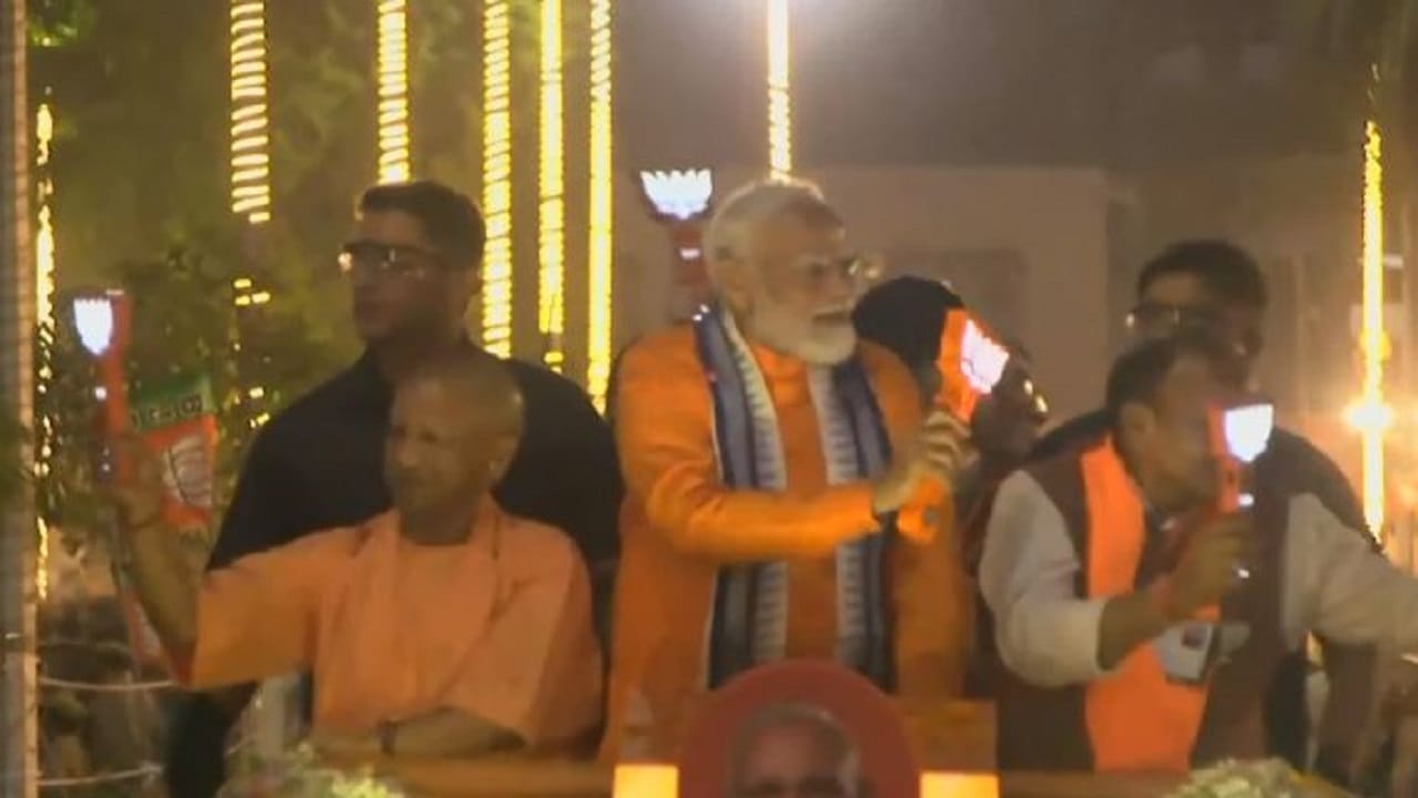 PM Narendra Modi roadshow in Bareilly