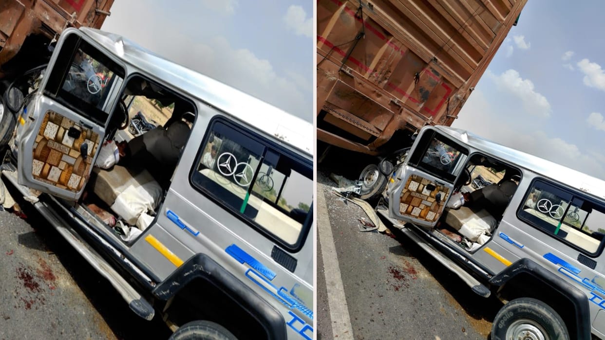 Sri Ganganagar: A horrific road accident occurred while overtaking, six including four women died