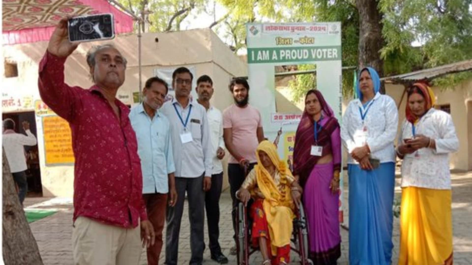 Rajsthan Lok Sabha Election Phase 2: 108 year old woman casts her vote, transgenders also turn up, see photos