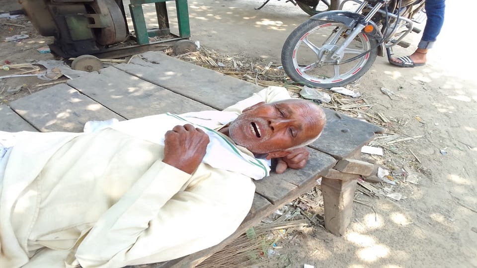 bull injured the old man as soon as he got down from the bus