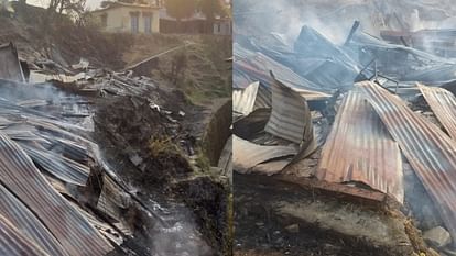 Forest fire in Dewal reached the school three rooms were destroyed Chamoli Uttarakhand News