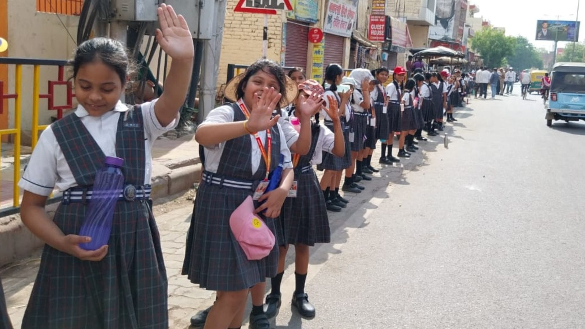 Children took command for lok sabha Election make about voting in varanasi