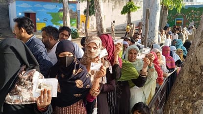 Amroha residents missed the new record, voters stopped at 64.02 percent, 71.05% voting took place in 2019