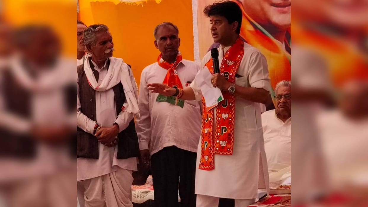 MP LS Polls Jyotiraditya Scindia says in Shivpuri Congress did nothing in 65 years Modi changed picture