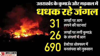 Nainital Forest Fire Massive wild fire in the forests of Nainital Officials on alert