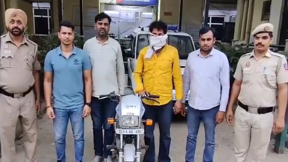 Police caught a young man doing stunts to make a reel on Instagram