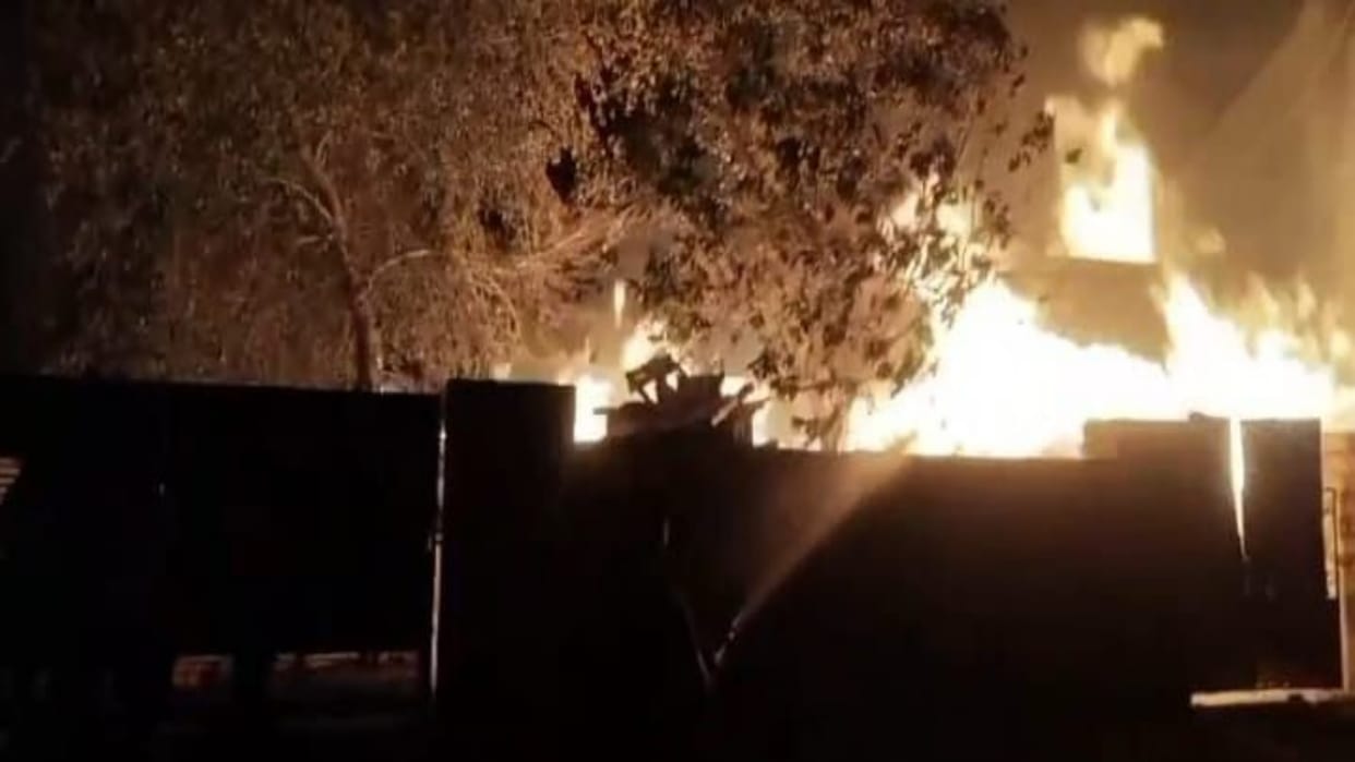 Jodhpur News: Fire broke out in handicraft factory, team reached from three fire stations controlled it
