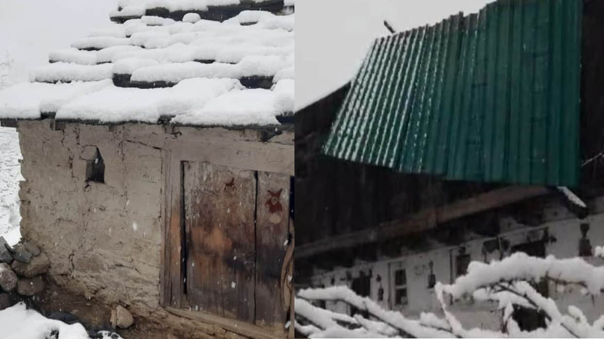 Snowfall in Uttarakhand high Himalayan areas Joshimath Rain weather Update Watch Photos