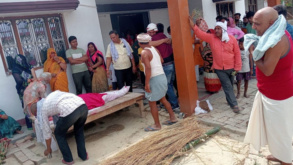 old lady dead hit by animal in mau