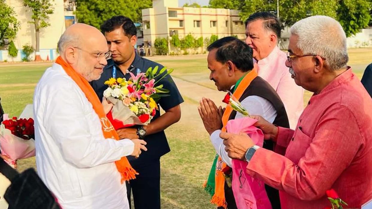 Union Home Minister Amit Shah reached Kanpur
