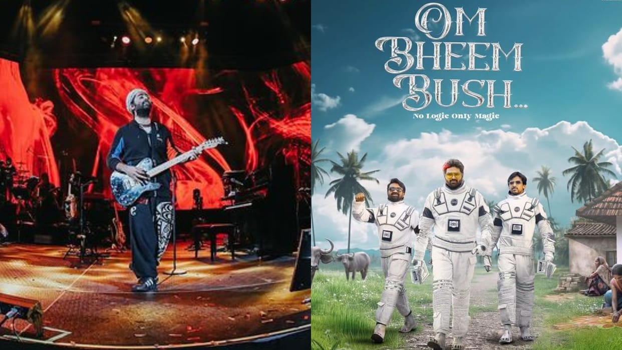 Arijit Singh Om Bheem Bush film Telugu song Anuvanuvuu secured third rank in Viral 50 Global song category