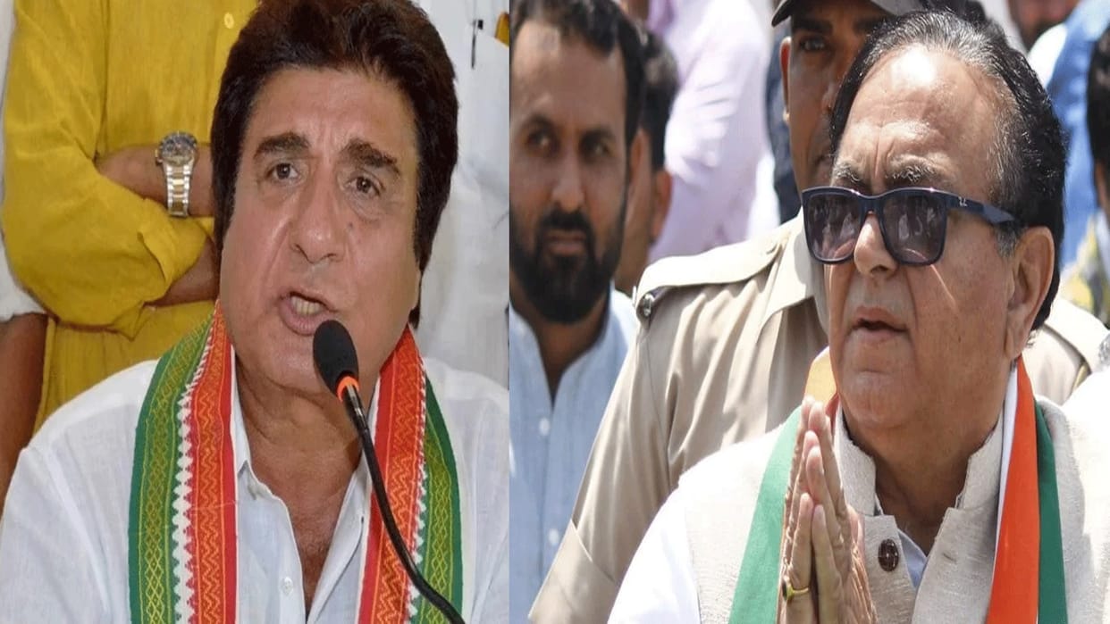 Trouble on Gurugram seat: Top leadership said - contest between Raj Babbar and Ajay Yadav