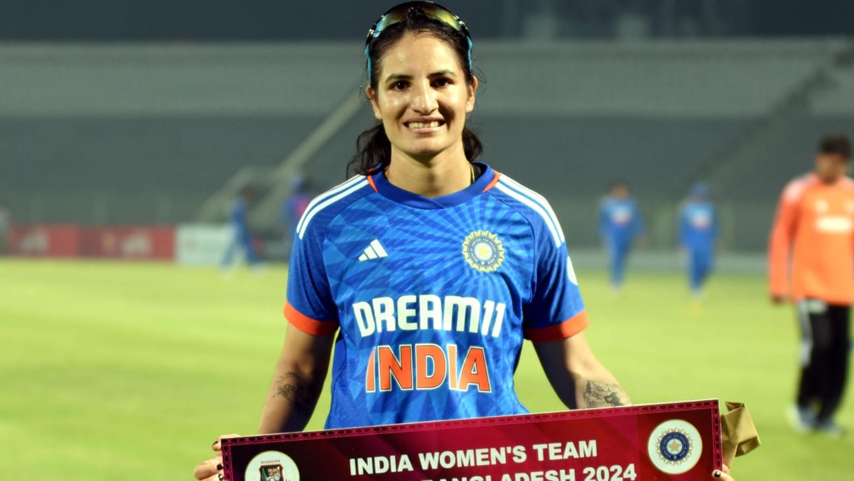 India beat Bangladesh by 44 runs in first women's T20 gain Fast bowler Renuka singh shines