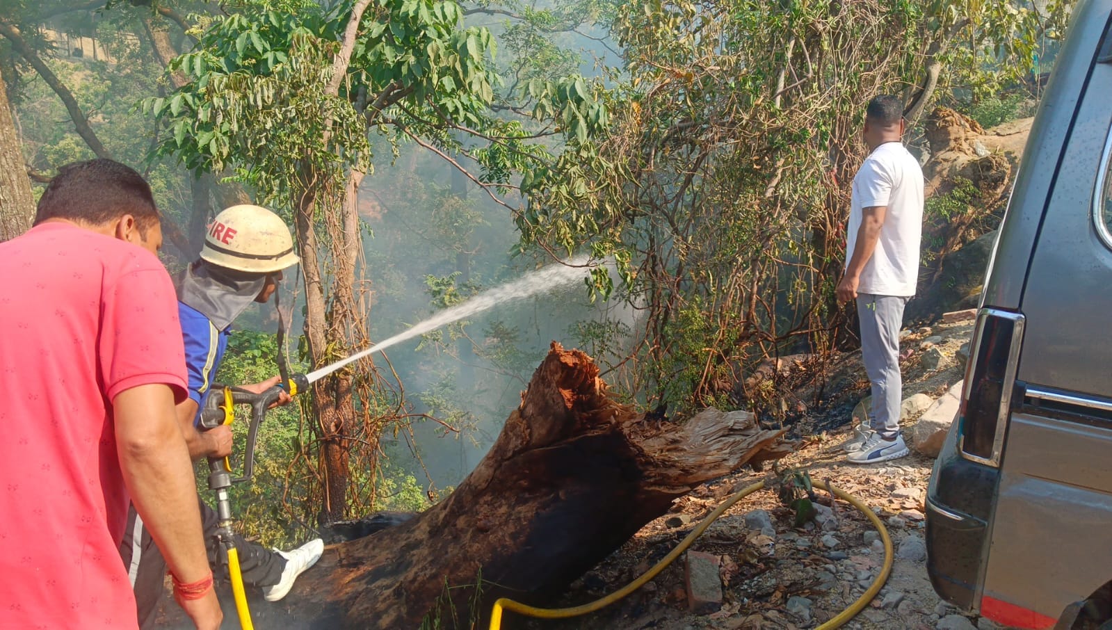 Uttarakhand Forest Fire Increase Now NDRF also came to extinguish fire in Nainital
