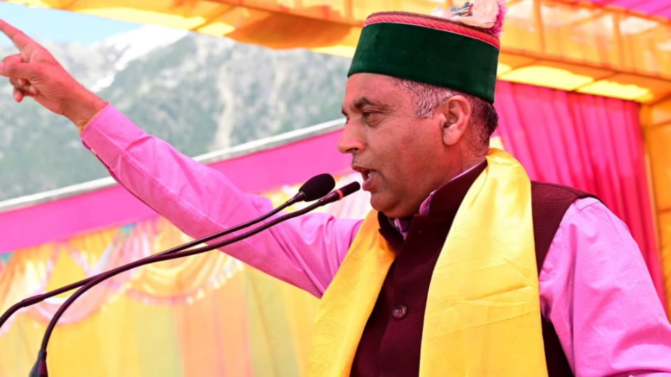 Jairam Thakur said If he had been CM he would have left post after defeat in Rajya Sabha Elections