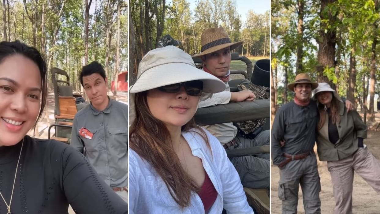Randeep Hooda shares video of his honeymoon with wife Lin Laishram wild tour Jungle mein Mangal