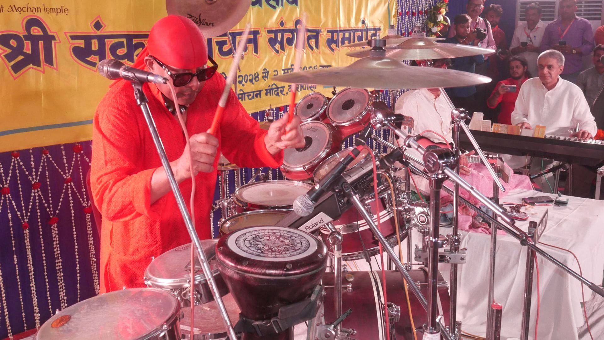 Sankatmochan Music Festival 2024 Sivamani drum performance in varanasi