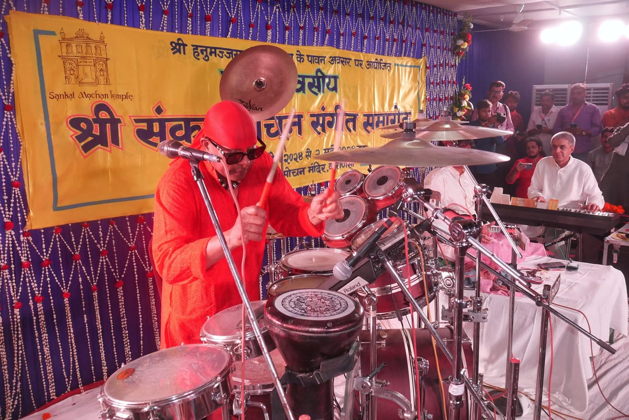 Sankatmochan Music Festival 2024 Sivamani drum performance in varanasi