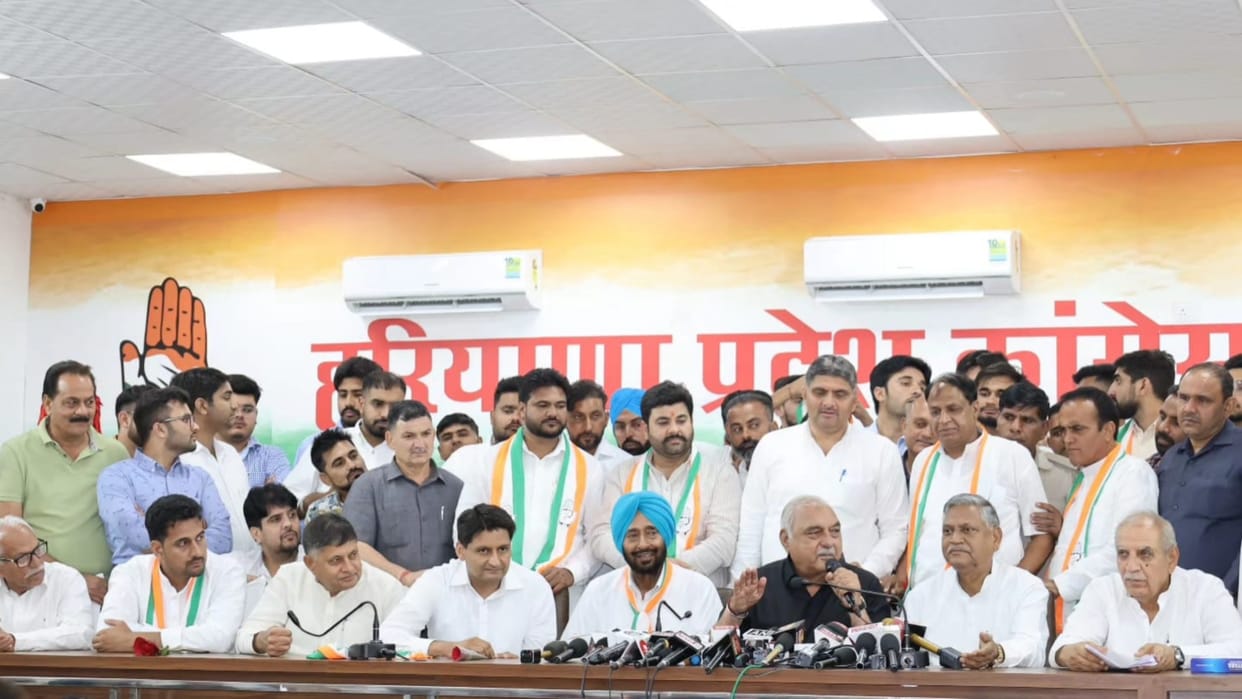 Haryana: Former JJP President Nishan Singh joins Congress after 30 years