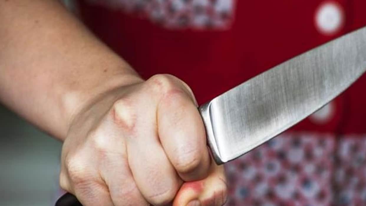 Attacked wife and daughter with a knife after they objected to his drinking