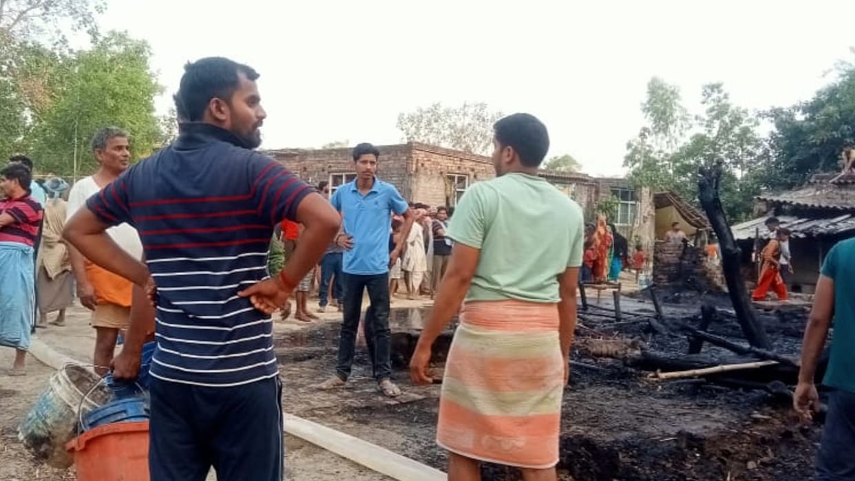 Fire breaks out in hut, two and a half year old girl burnt alive