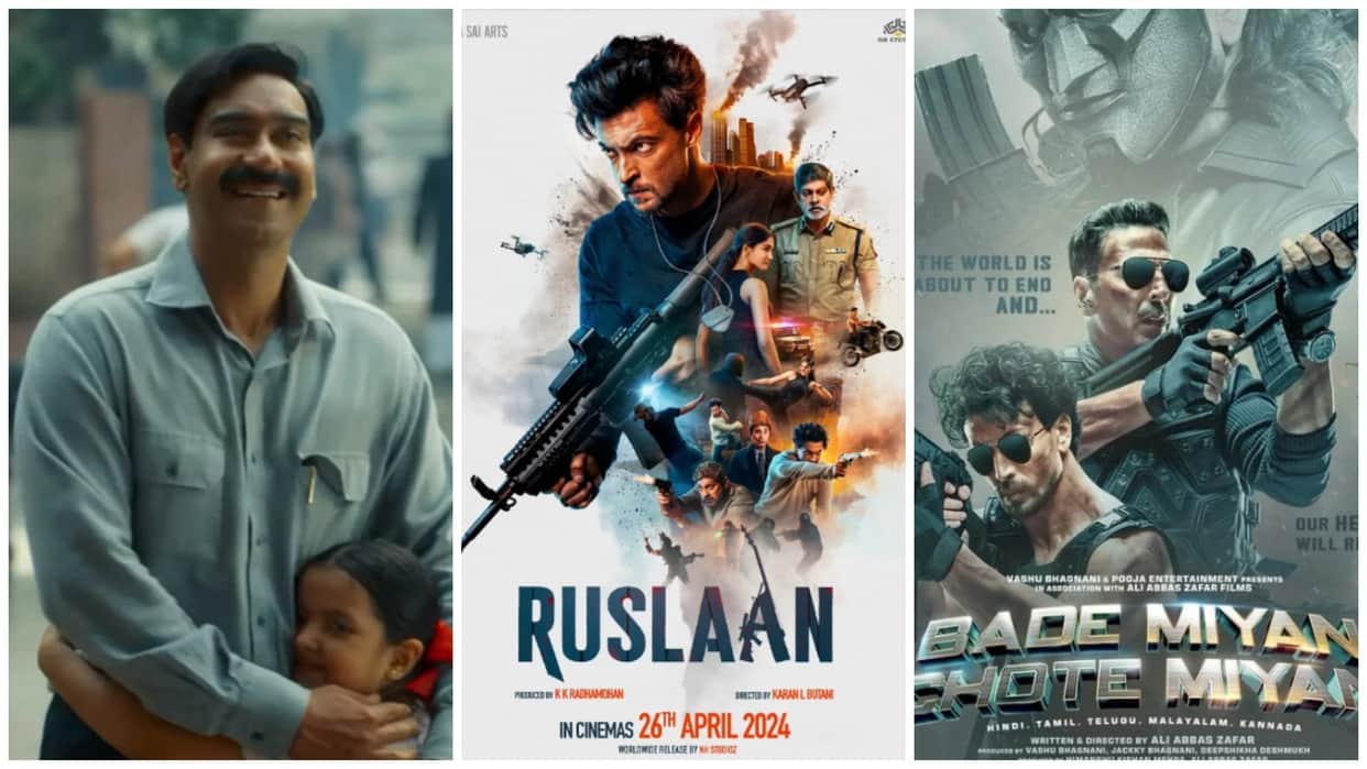 Sunday Box Office Report Ruslaan Bade Miyan Chote Miyan and Ajay devgn film Maidaan Total Collection