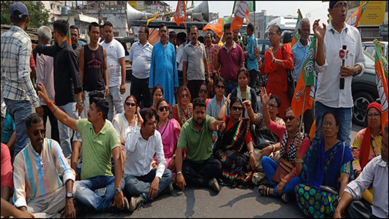 West Bengal BJP workers protest against tmc in siliguri know the full news here