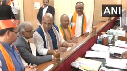 Lok Sabha elections: Smriti Irani and Rajnath Singh will file nomination today, many big BJP leaders will part