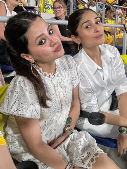 Sakshi Dhoni, MS Dhoni, Chennai beach, CSK vs SRH, IPL 2024, IPL match, Poorna Patel