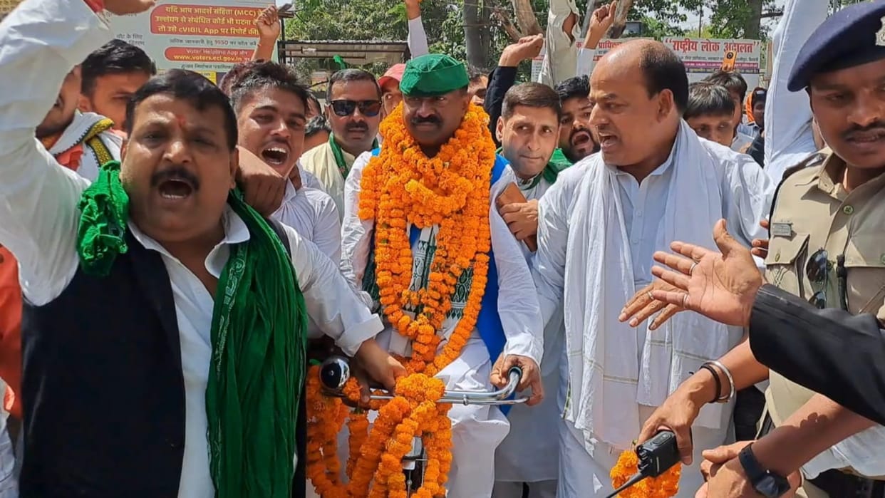 RJD candidate Shiv Chandra Ram filed nomination
