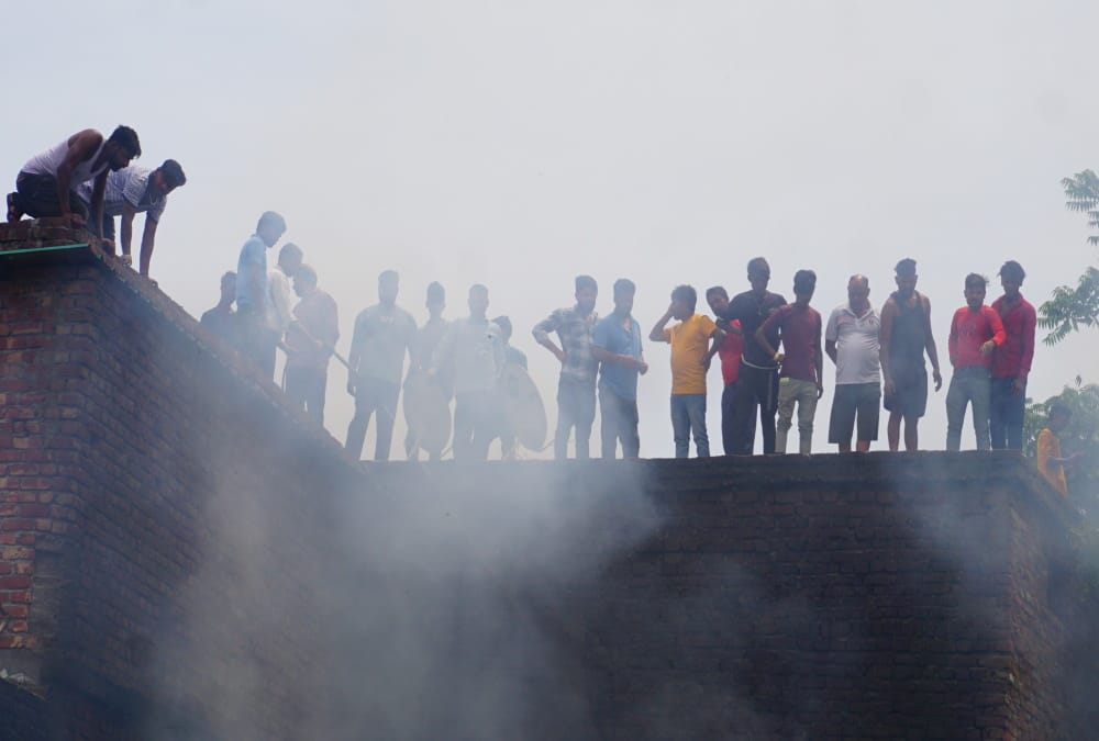 Uttarakhand Massive Fire Incident in Dehradun Basti after eight Cylinder Blast Photos