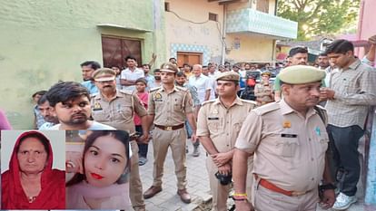 Son Manish of Retired sub inspector Jitendra was killed his wife and mother by Knife in Halalpur of Baghpat