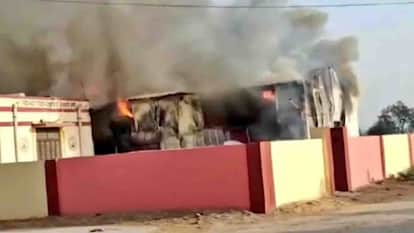 Hanumangarh: Records burnt in fire in sub health center of Tibbi area