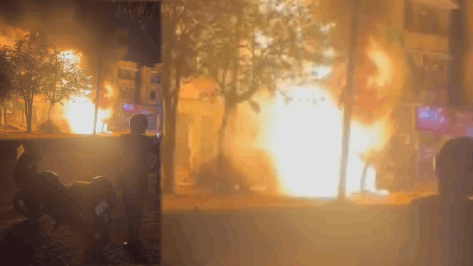 transformer caught fire late night in Shalimar Garden