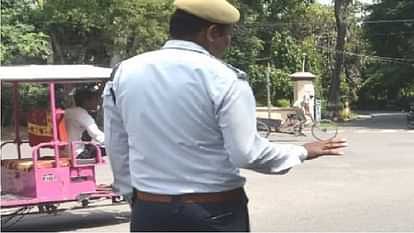 Mistake in cameras Challan was issued even after wearing helmet