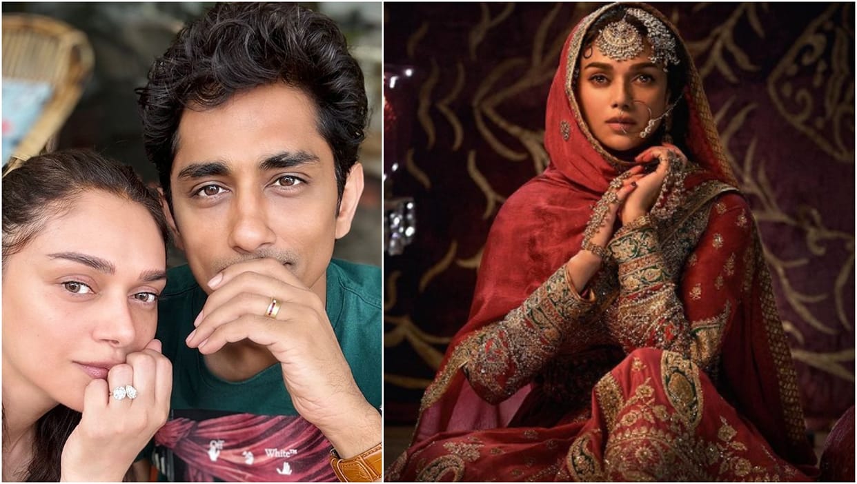 Heeramandi actress Aditi Rao Hydari got engaged to Siddharth at her 400 year old family temple