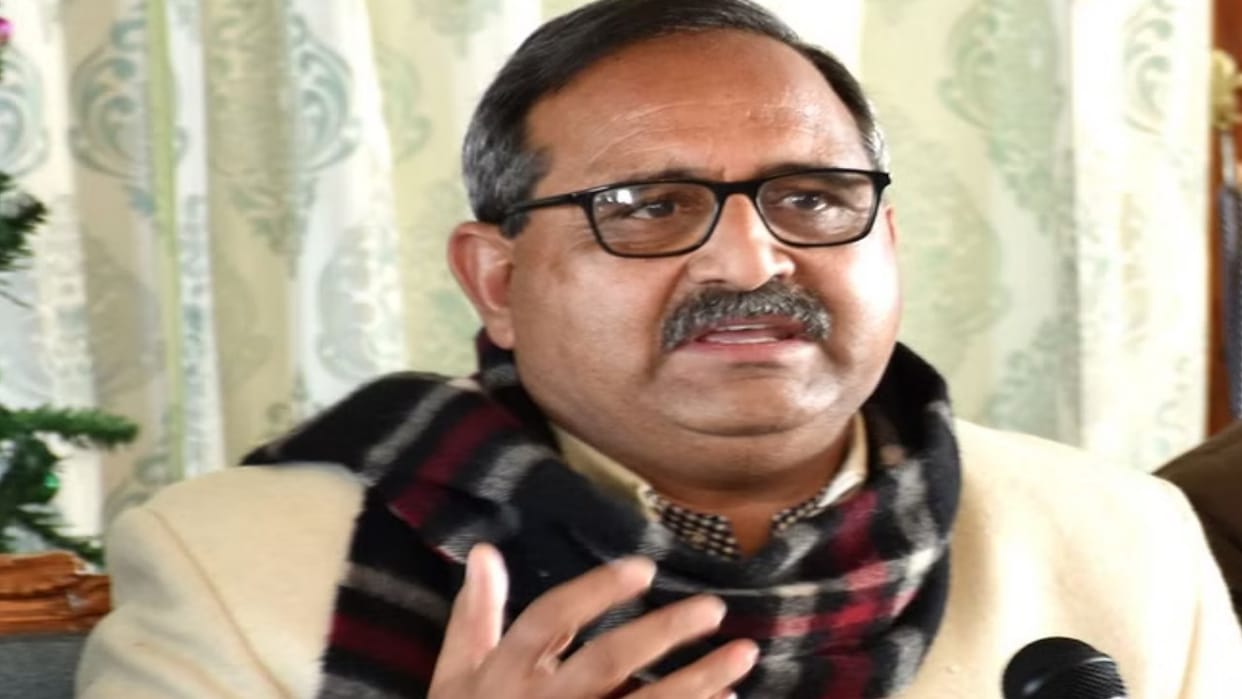 Press conference of BJP leader Randhir Sharma in Hamirpur