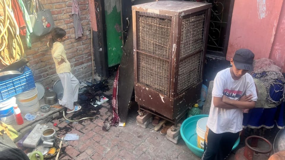 House caught fire, four people got burnt in Rohtak
